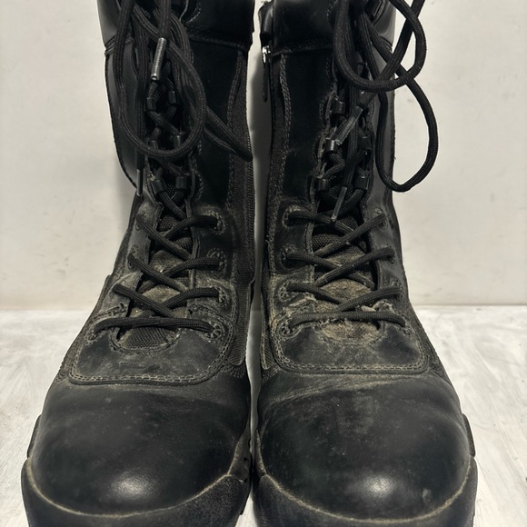Ridge Footwear Air-Tac Side Zipper 10” Black Leather Tactical Boots Men’s 11.5 main image 5